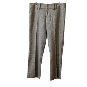 Laundry Vintage Herringbone Tweed Y2K Gold Sparkly Pants Trousers Career 12